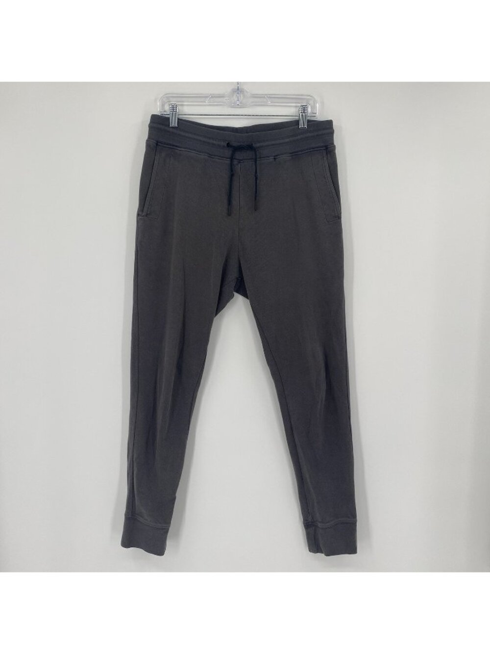 American Giant Pants Mens M Gray Jogger Sweatpants Elastic Waist Pockets FAIR